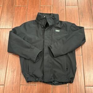 LL Bean Sweater Fleece 3-in-1 Black Jacket Full Zip Lined Coat, Men's Medium